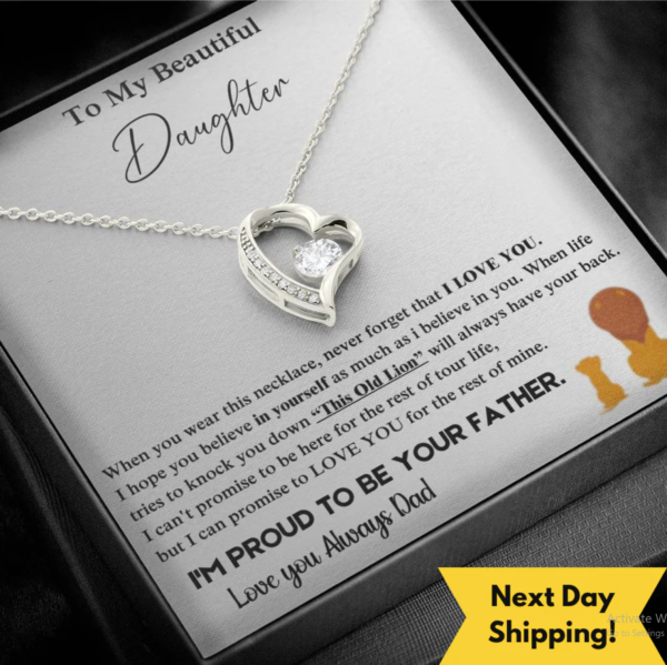 Father to Daughter Necklace Jewelry