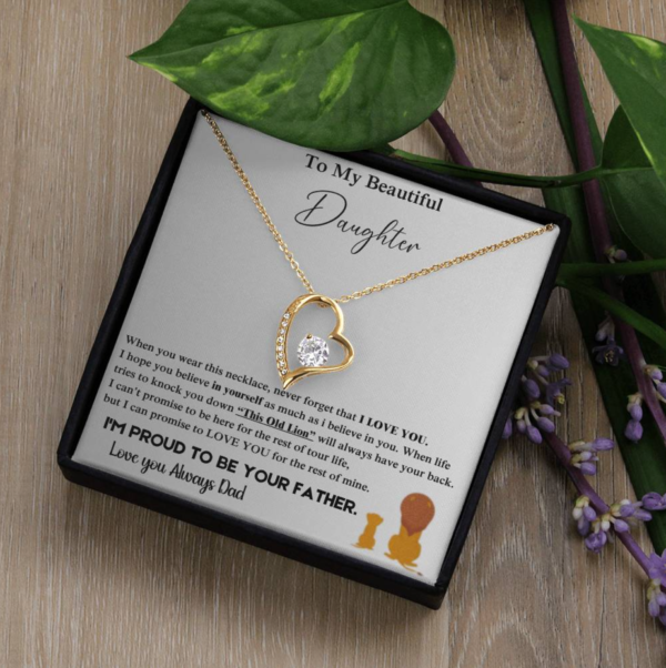 Father to Daughter Necklace Jewelry