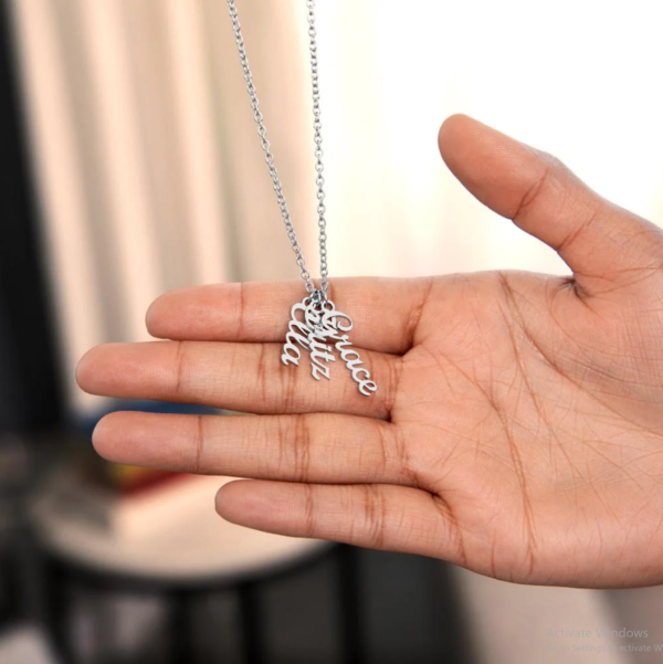 Personalized Multi Vertical Name Necklace