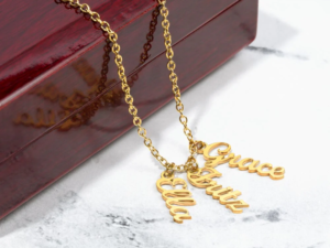 Personalized Multi Vertical Name Necklace