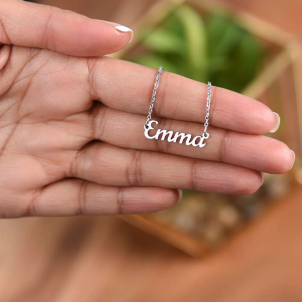 Personalized Gold Heart Necklace