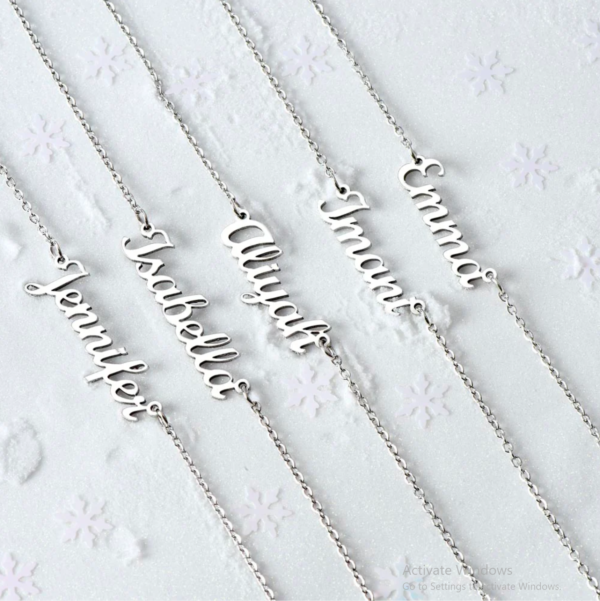 Personalized Gold Heart Necklace